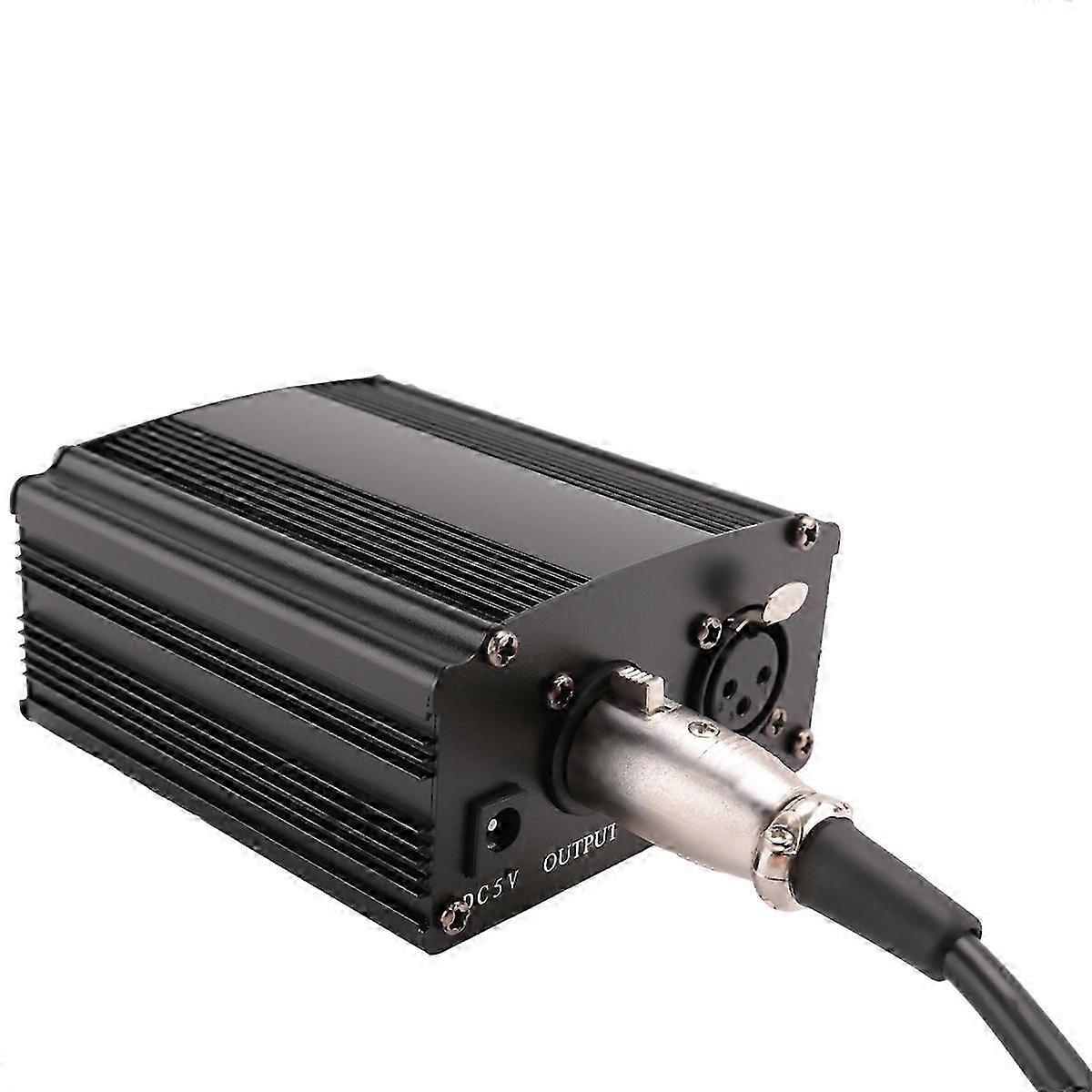 Professional 48V Phantom Power Supply for BM 800 Condenser Microphone