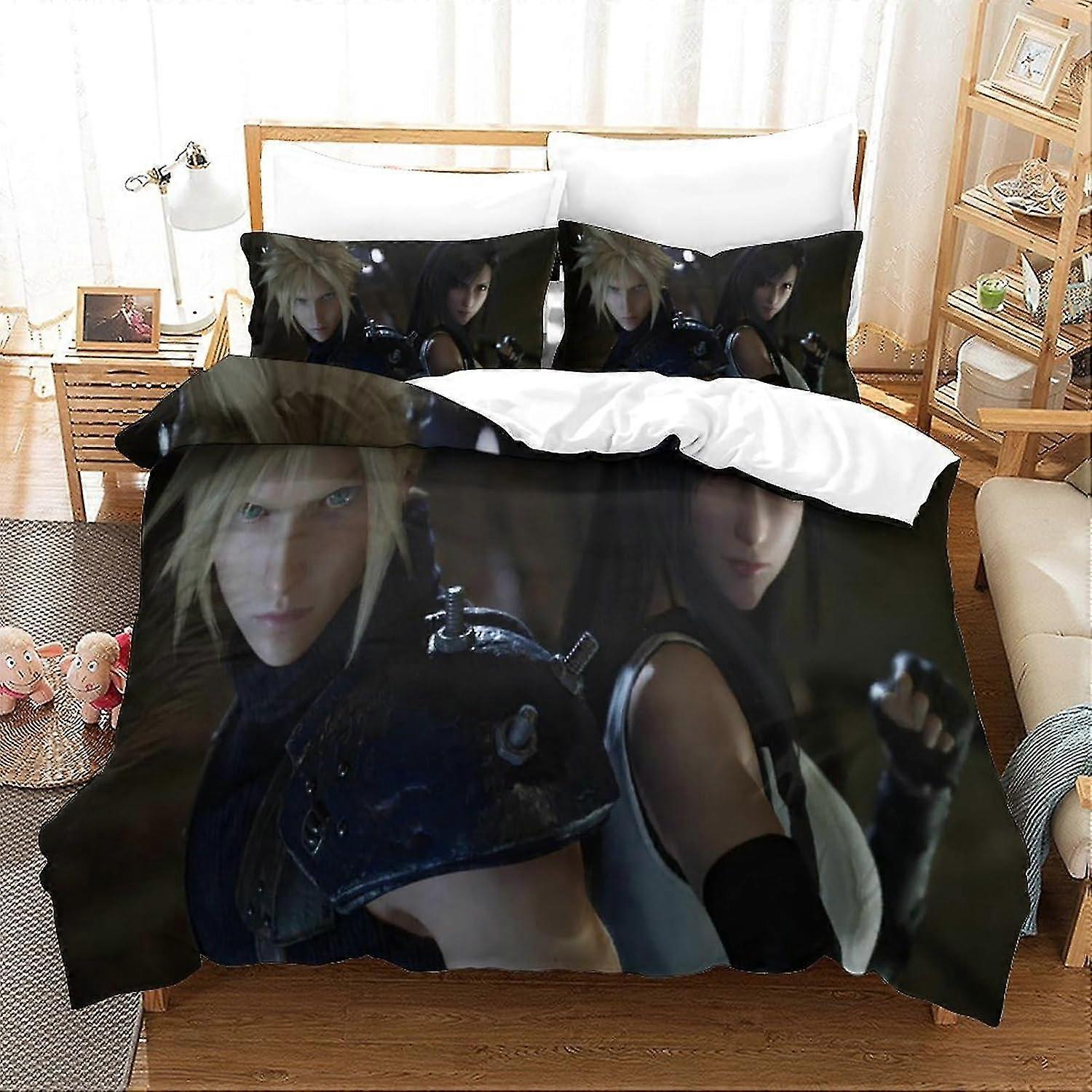 3D Printed Duvet Cover Set for Animation Bedding, Soft Microfibre, 2 Pillowcases, Hidden Zip