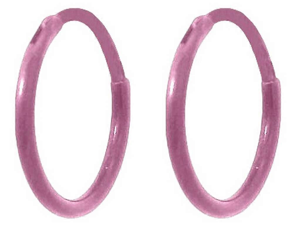 Ti2 Titanium Small Full Hoop Earrings - Pink