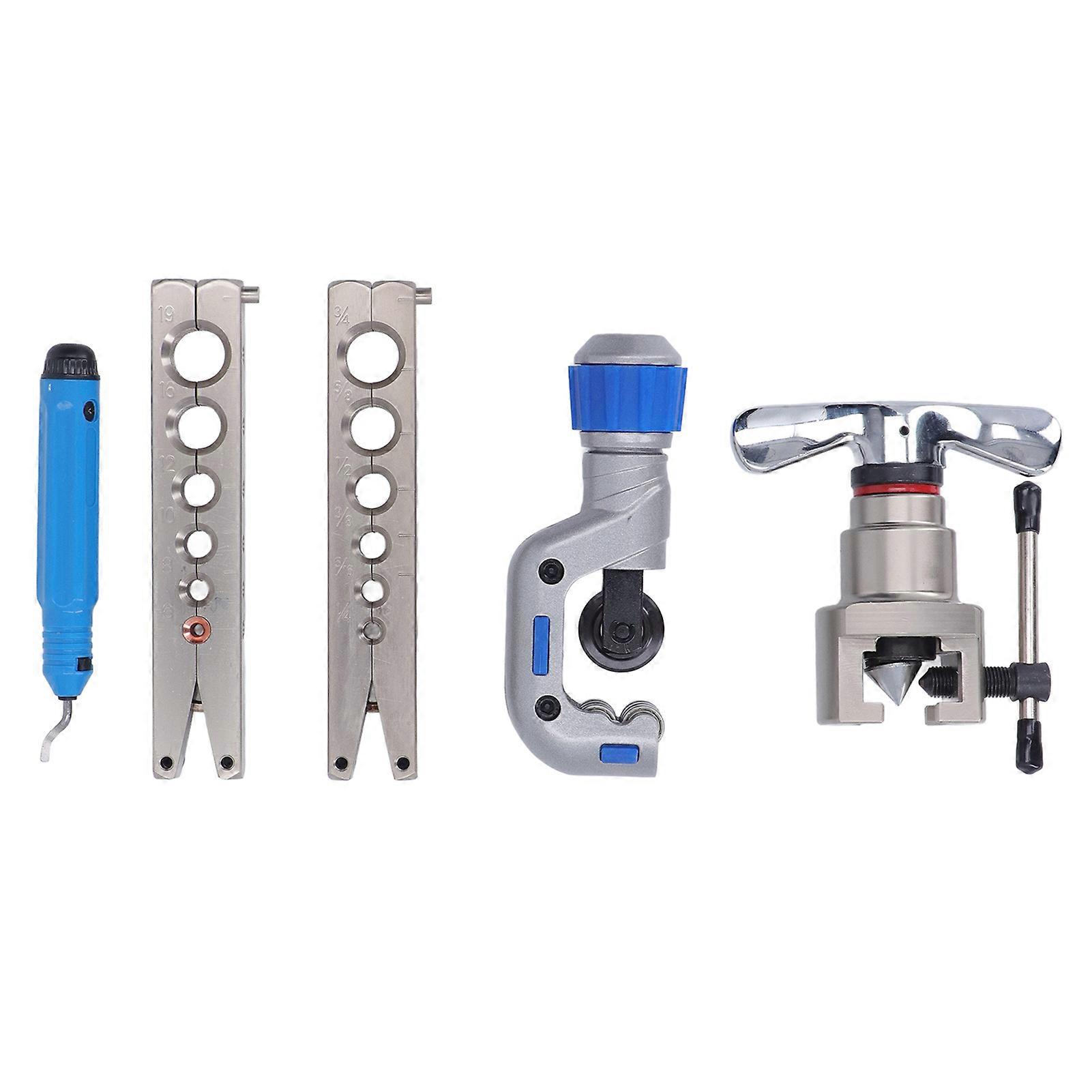 Flaring Tool Kit Set Eccentric Pipe Expander Heavy Flaring Tool Set 45 Degree Cone 