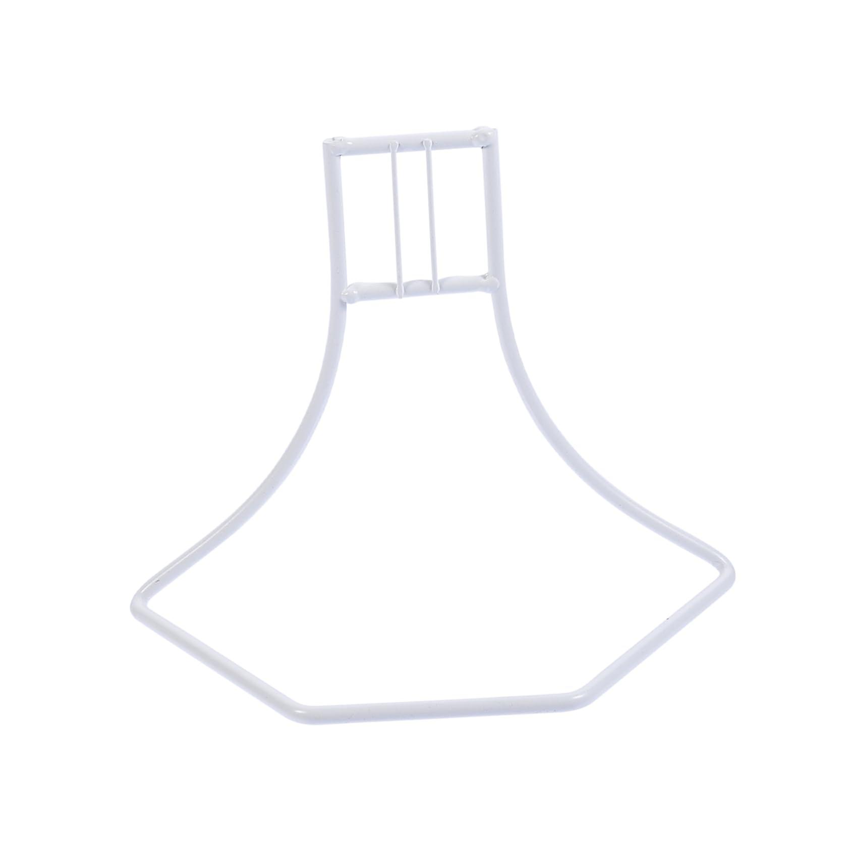 Hamster Running Wheel Support Rack Sturdy Iron Bracket for Pet Toy White 1pc