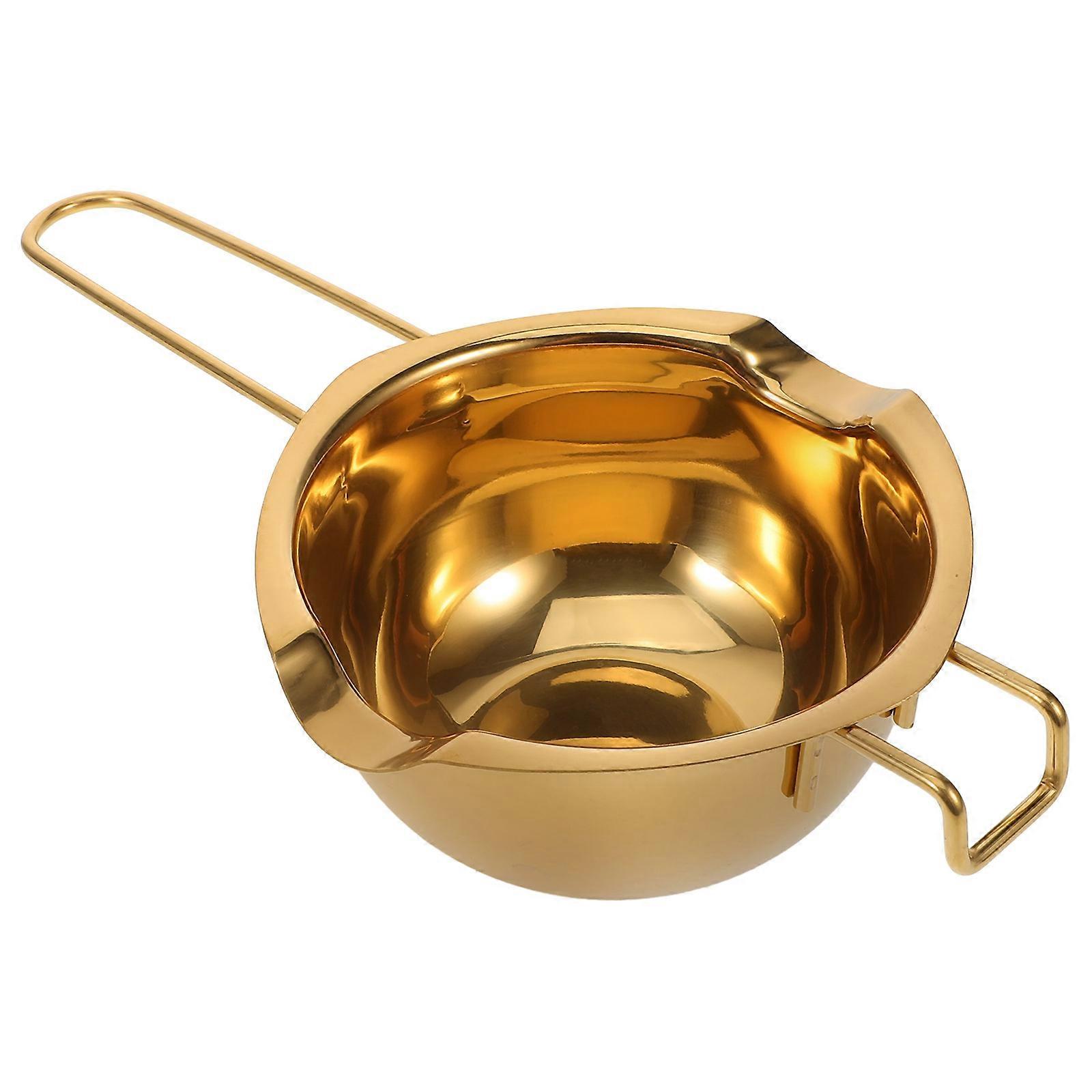 Stainless Steel Melting Pot for Baking, Cooking – Compact Double Pour Spout Butter, Chocolate Melting Bowl – Quick Heat Kitchen Gadget for Candy,