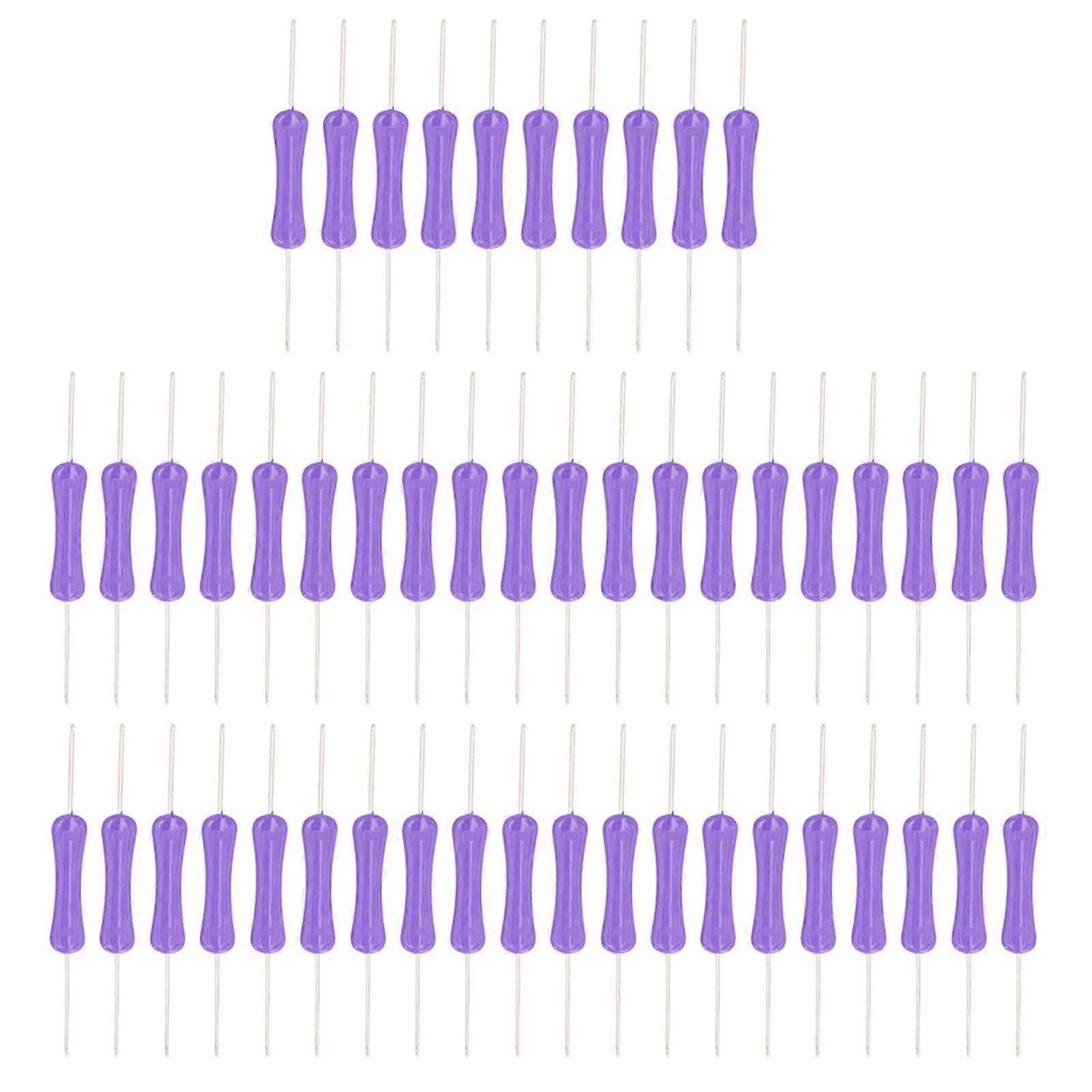 2025 Latest Model  50Pcs Double End Crochet Hook 3.04.0 Ergonomic Handle