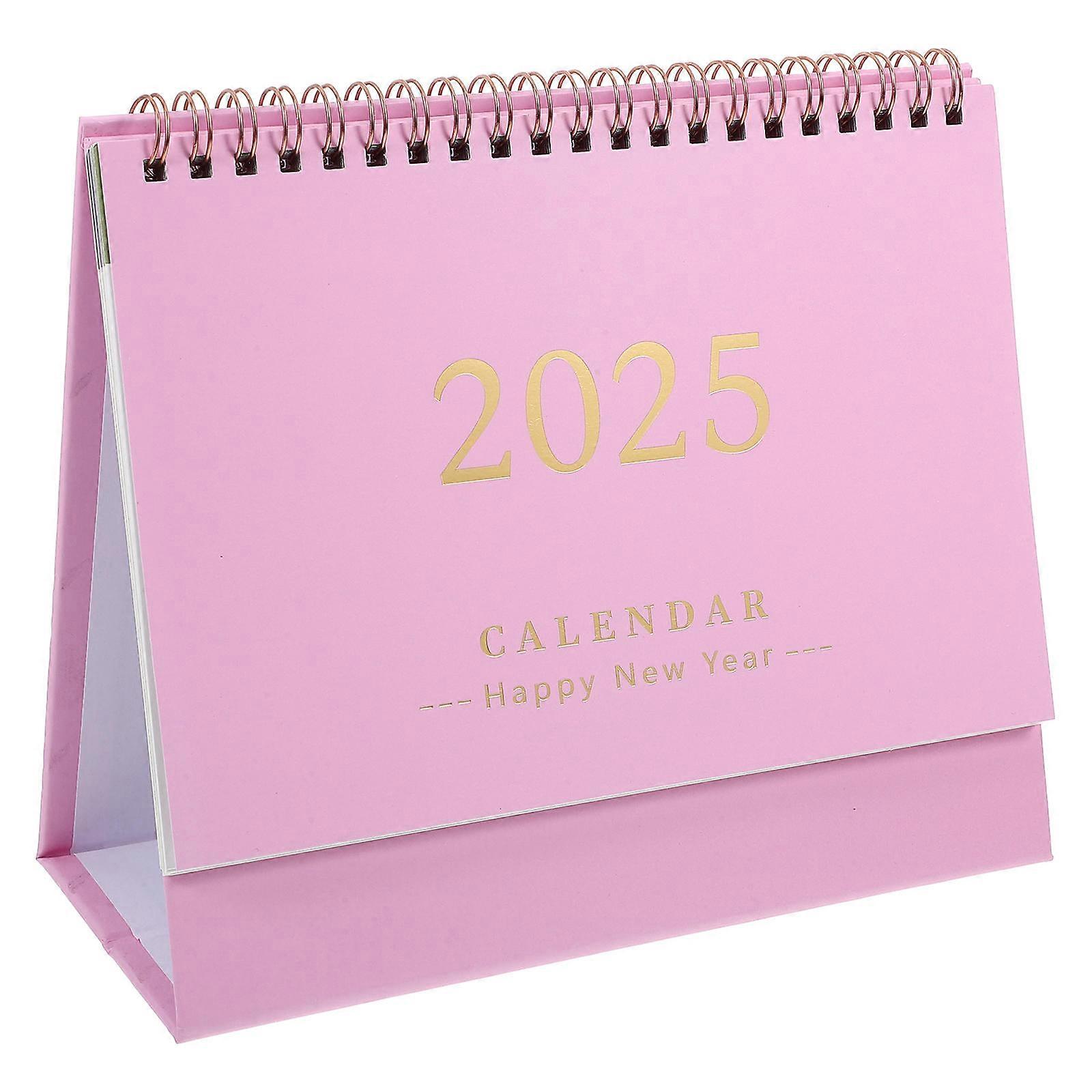 Small Calendar Paper Calendar Decor Portable Calendar English 19.00X16.50X8.00CM Note-Taking 1Pcs