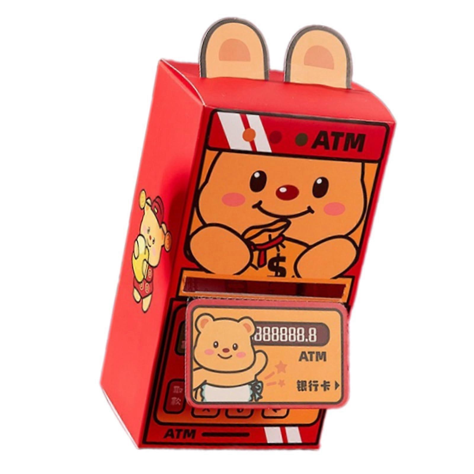 Envelope with Year of the Snake, hot stamping, thick paper, money envelope, adds fun to traditional Chinese Year gift Cheese Bear.