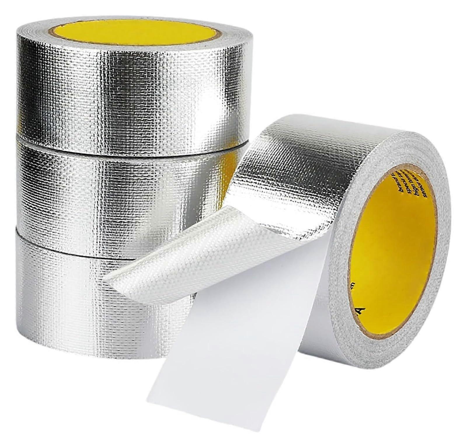 2pack aluminum foil tape for pipelines, 0.14 mm thick sealing tape for performance dryer venting, ducts, HVAC ducts (8cm*10m).