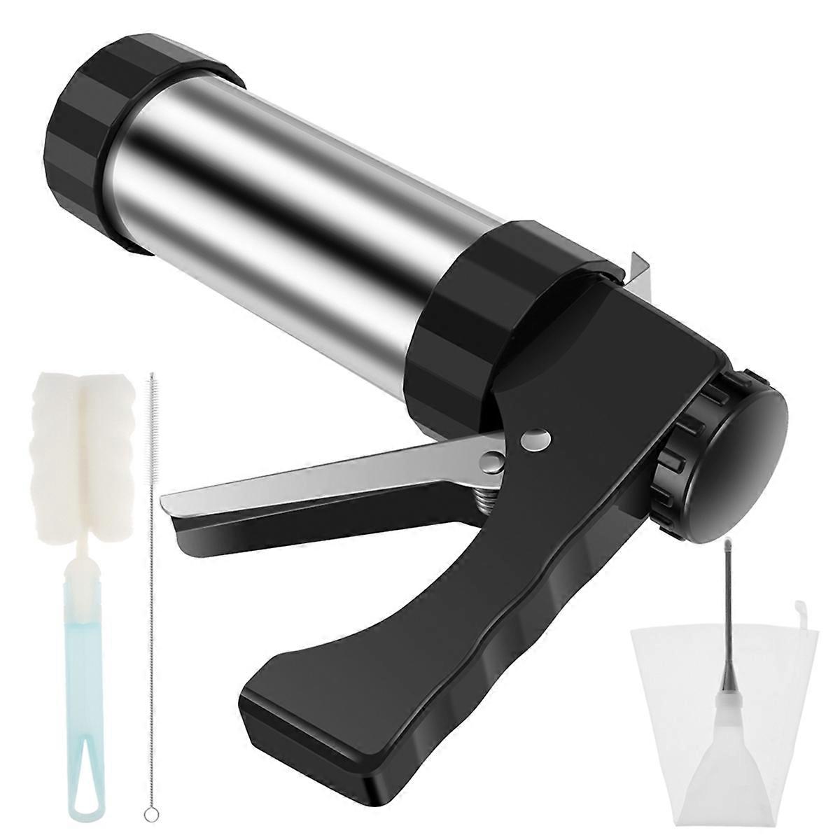Churrera Churro Maker Machine Stainless Steel Churro Maker Kit with 3 Different Tips Piping Nozzle Hollow