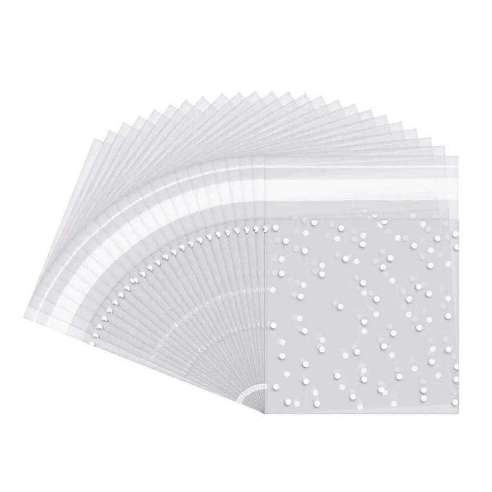 White polka dot matte self-adhesive bag