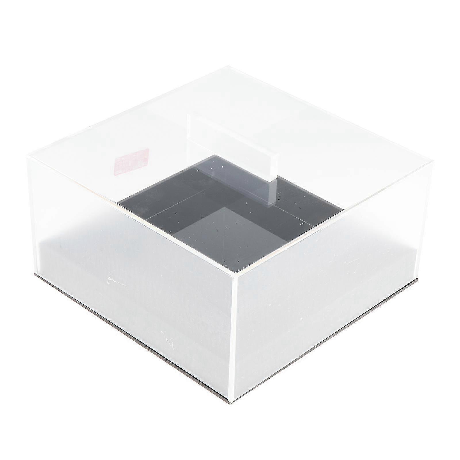Acrylic Cake Display Case with Lid & Handle, Rectangular Bread Box for Pantry Countertop