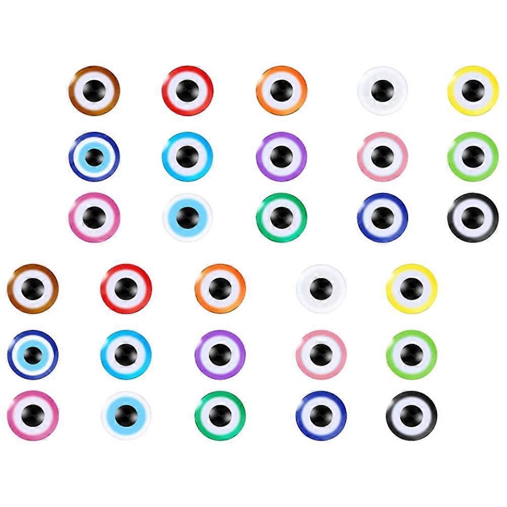 Delicate Resin Beads Evil Eye Pendants Protection Symbol Handmade And Accessories 0.8x0.8cm Assorted Color Beads For Jewelry Making