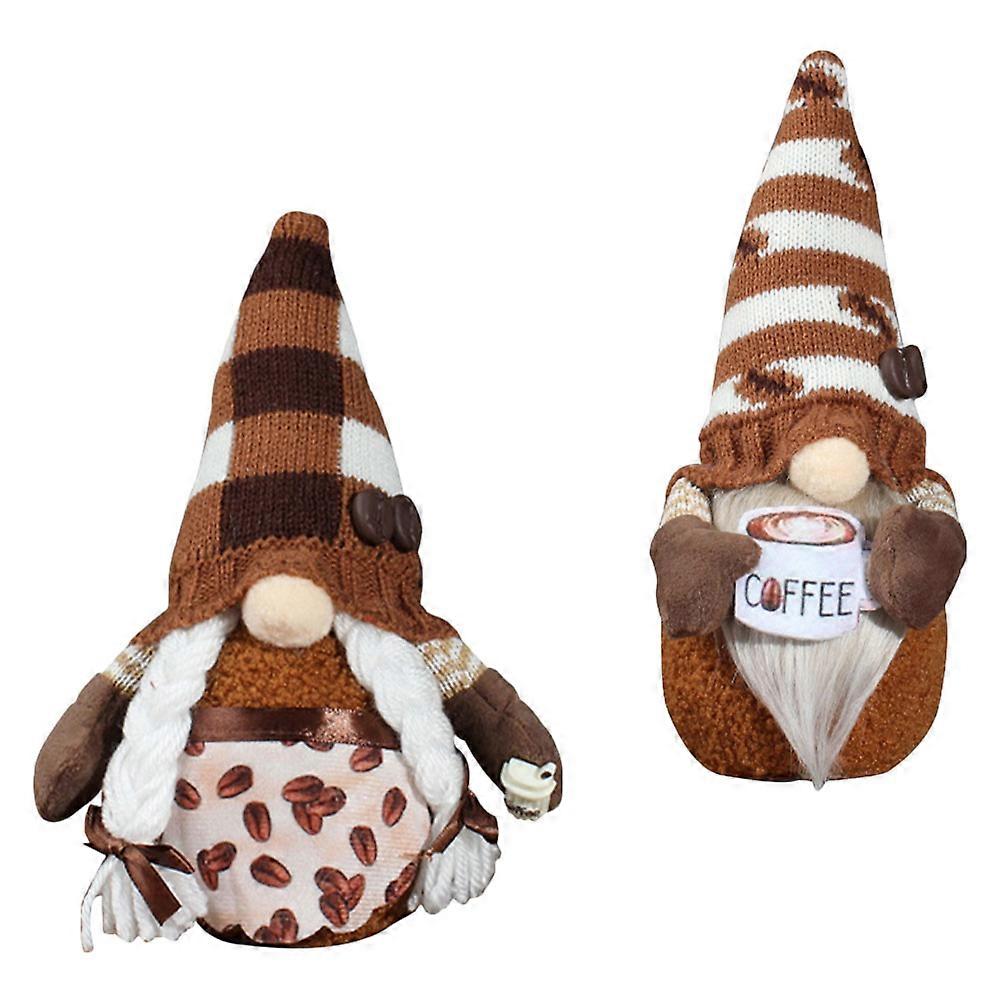 Garden Ornament Faceless Gnome Decor Window Display Assorted Color 25X10X10CM Photographic Props 2Pcs