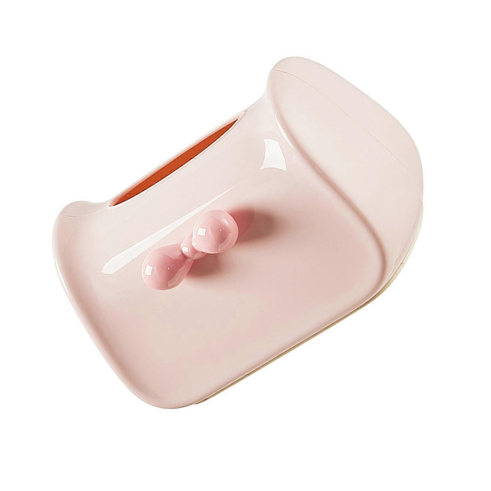 Functional tissue box, stylish tissue dispenser, paper covers, box with bow motifs for home