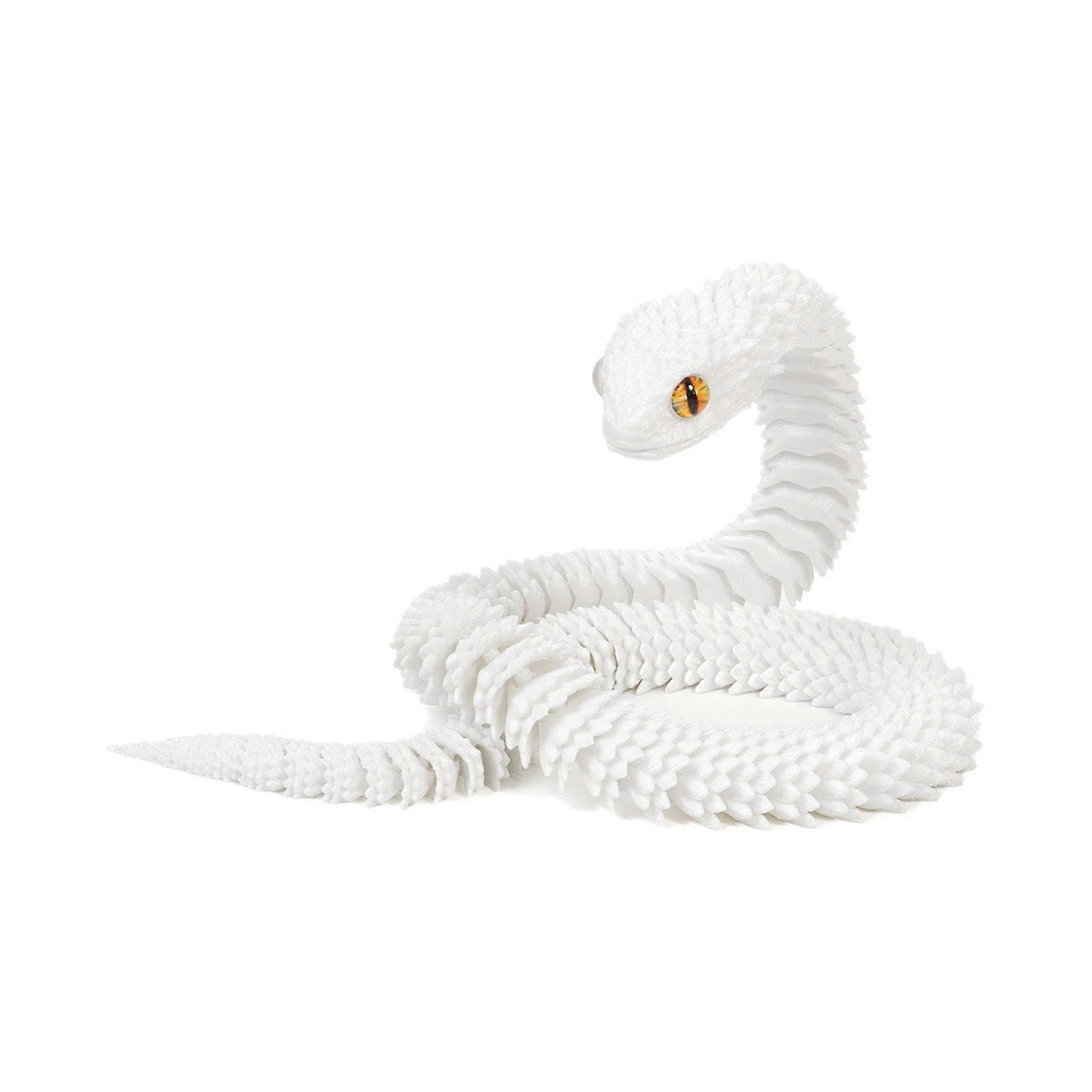Joint Snake Model Toy - Flexible Fluorescent Snake Decoration for Home and Office, Fun Animal Model for All Ages