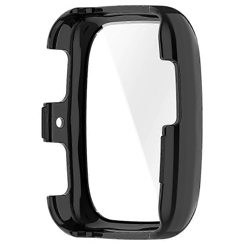 Watch Protective Case All-In-One Watch Case Accessories for Amazfit Active2 Square (Black)