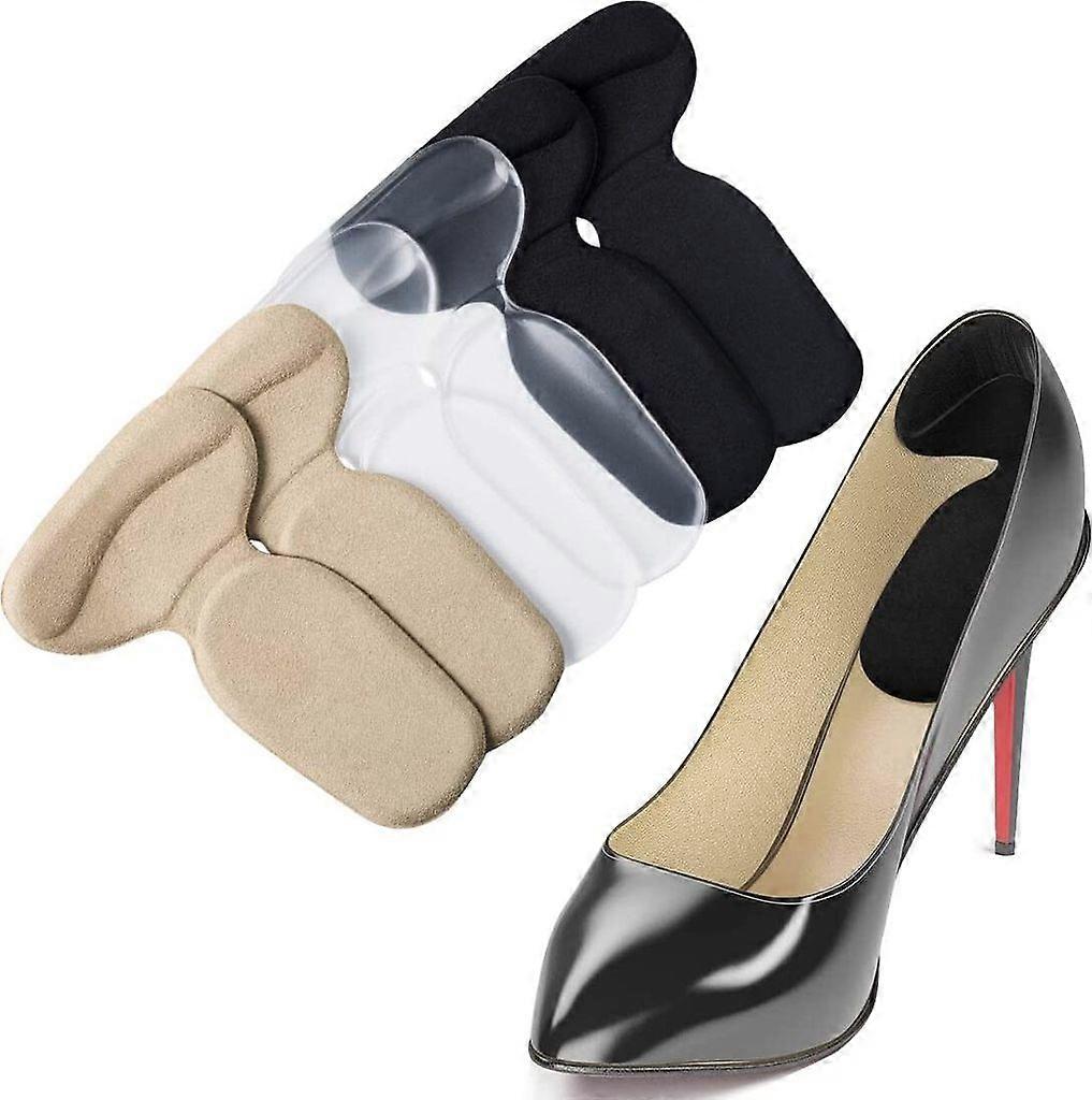 3 Pairs Heel Pad Inserts, Self-Adhesive, for Oversized Shoes, Blisters, Pain