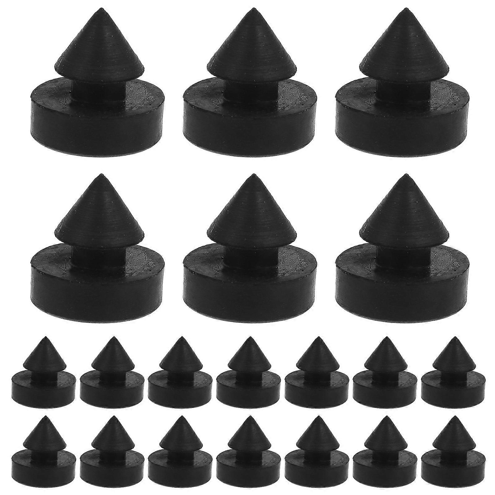 20pcs Heavy Duty Rubber Slam Door Stopper Wedge – Impact Absorbing Door Holder for Carpet & Elevator Bumper, Secure Fit