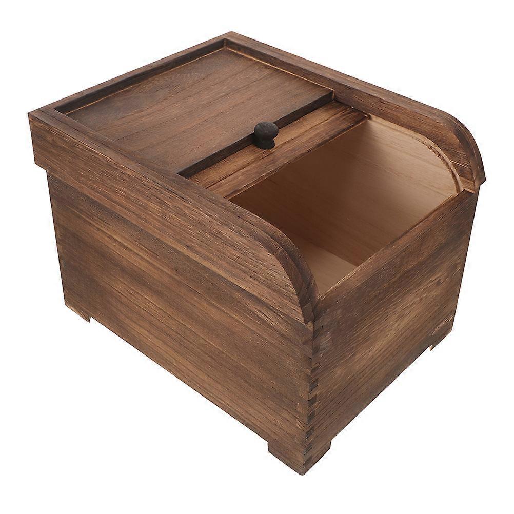 Rice Storage Container Wood Cereal Storage Container for Home Use