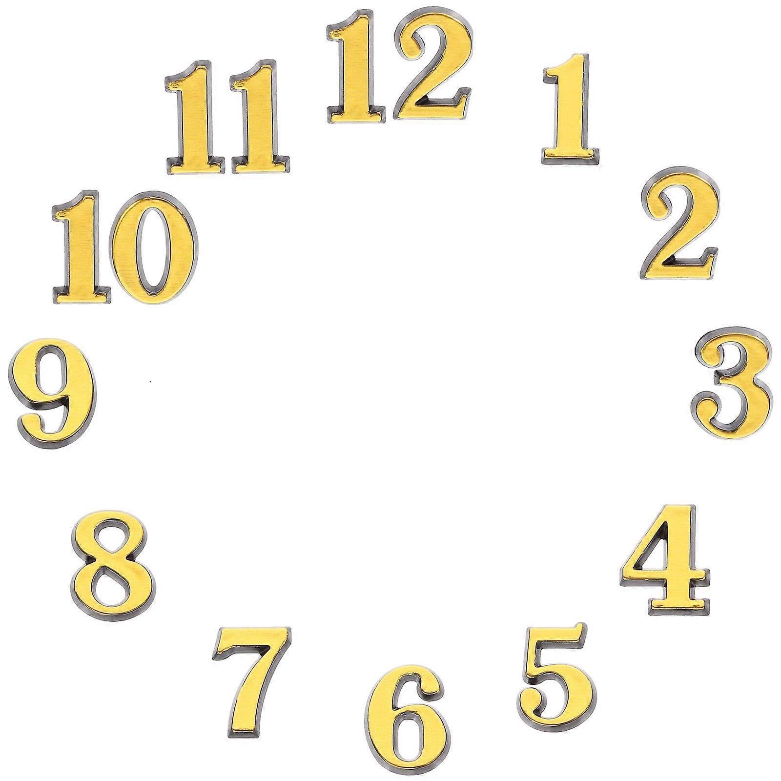 5 Sets of Clock Arabic Number Arabic Number DIY Digital Clock Numbers Repairing Clock Accessories