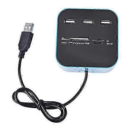 Multifunctional USB Hub & Card Reader - Plug and Play SD Data Transfer Hub for Computers & Accessories