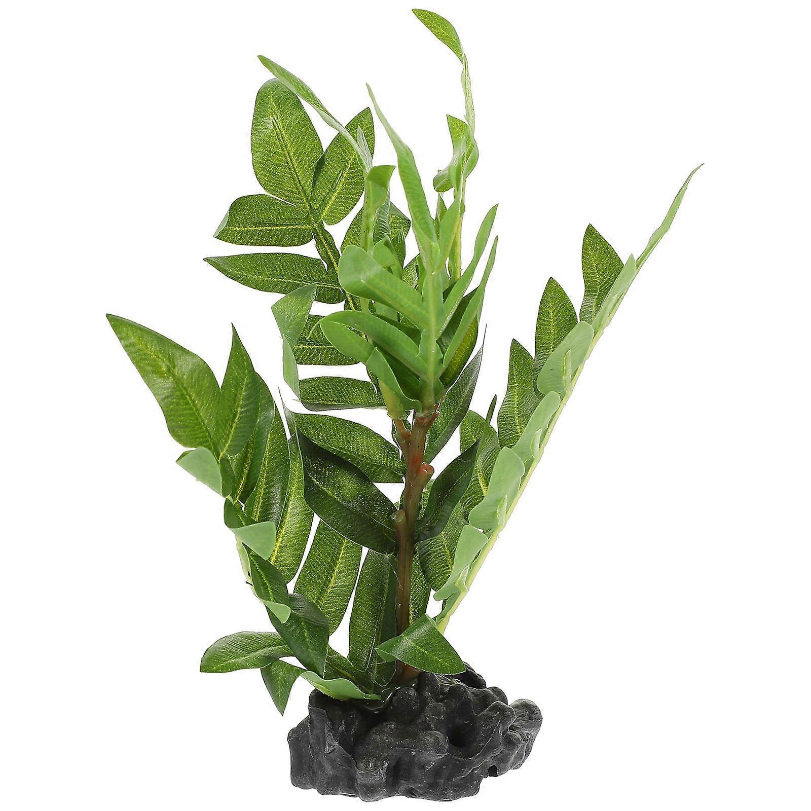 Reptile Plants Artificial Terrarium Plants Reptile Plants Reptile Habitats Plants Decor with Base