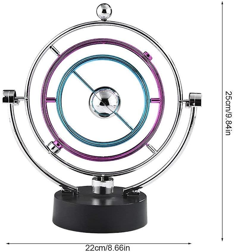 Appareil électronique Shake Wiggle ,Perpetual Motion Modèle Newton Pendule Électronique Swing Ball Bureau Éducatif Table Jouet Bureau Décoration
