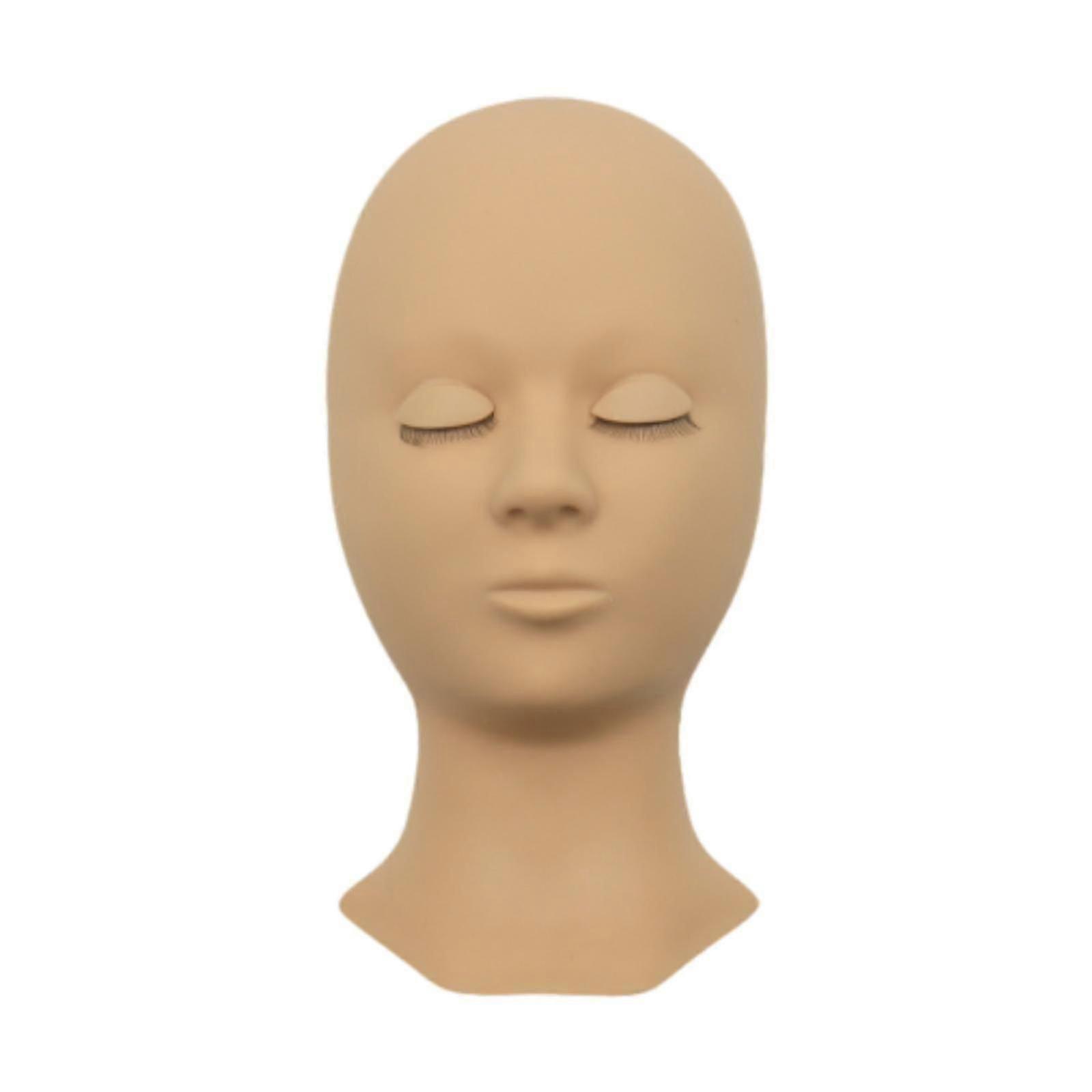 Lash Mannequin Head with Eyelids Practice Training Head for Home Use Stylist