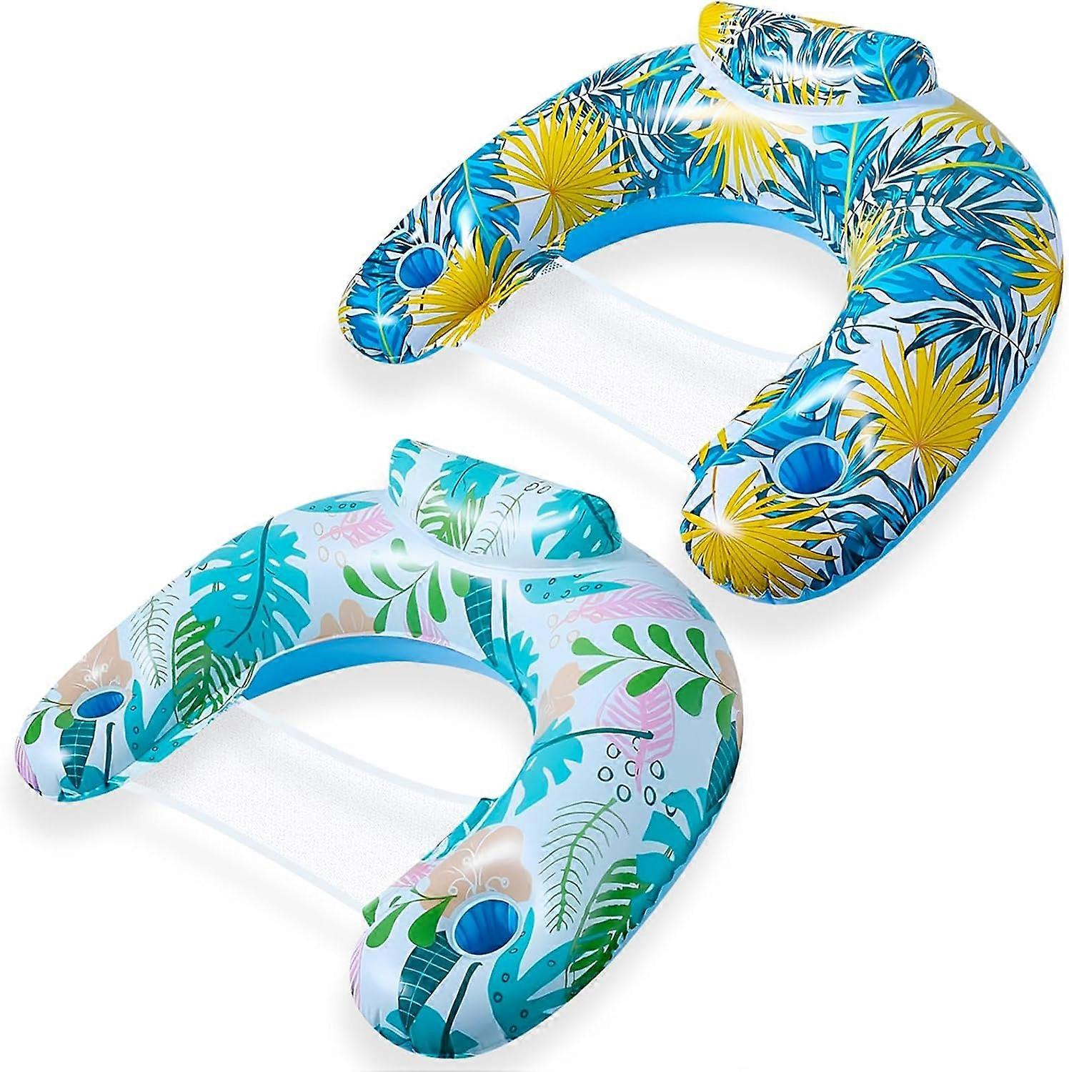 New Inflatable Pool Mattress with Net, Pool Float with Air Pump