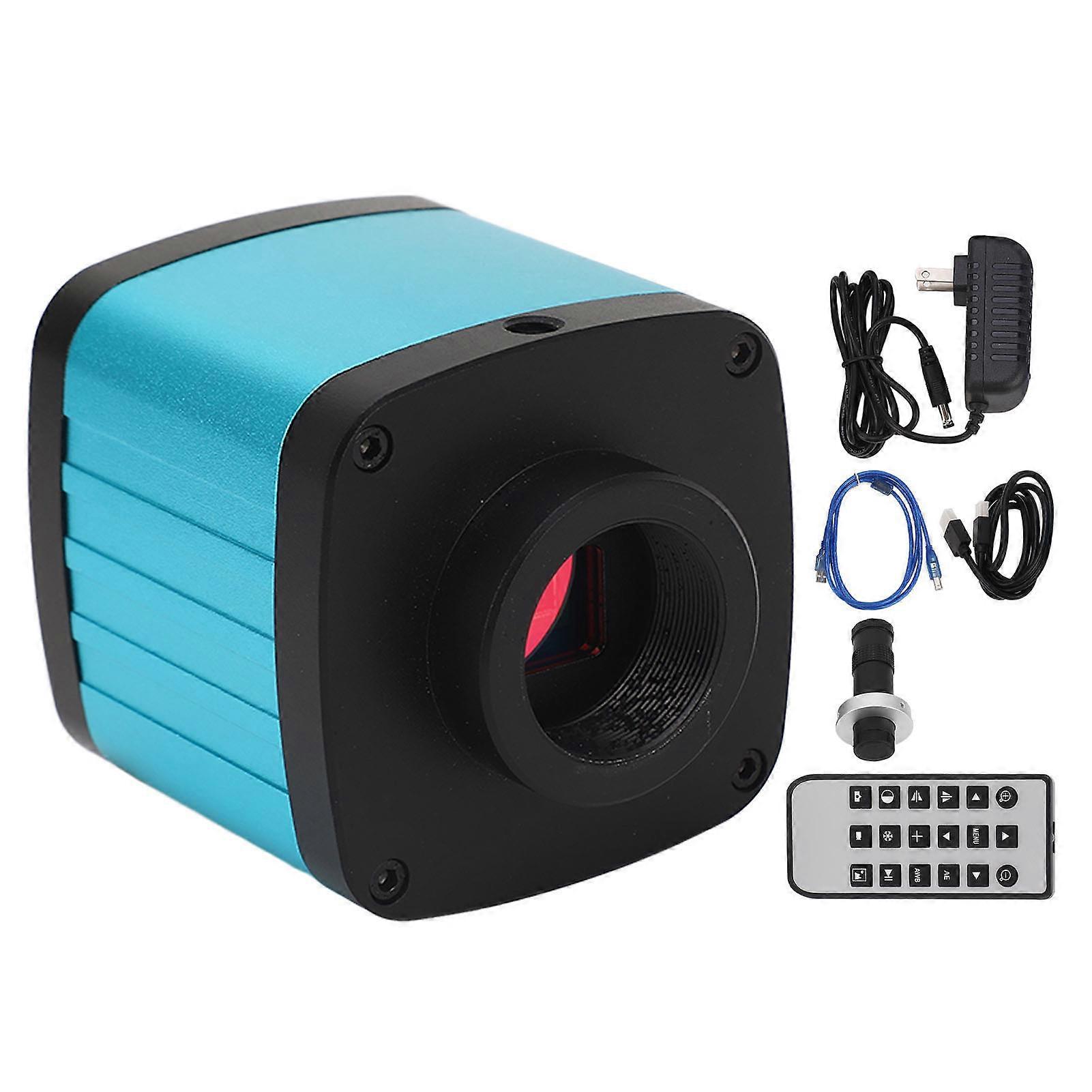 130X Microscope Camera 2MP 1080P 4K Video HD Industrial Microscope Camera 100‑240VAC US Plug