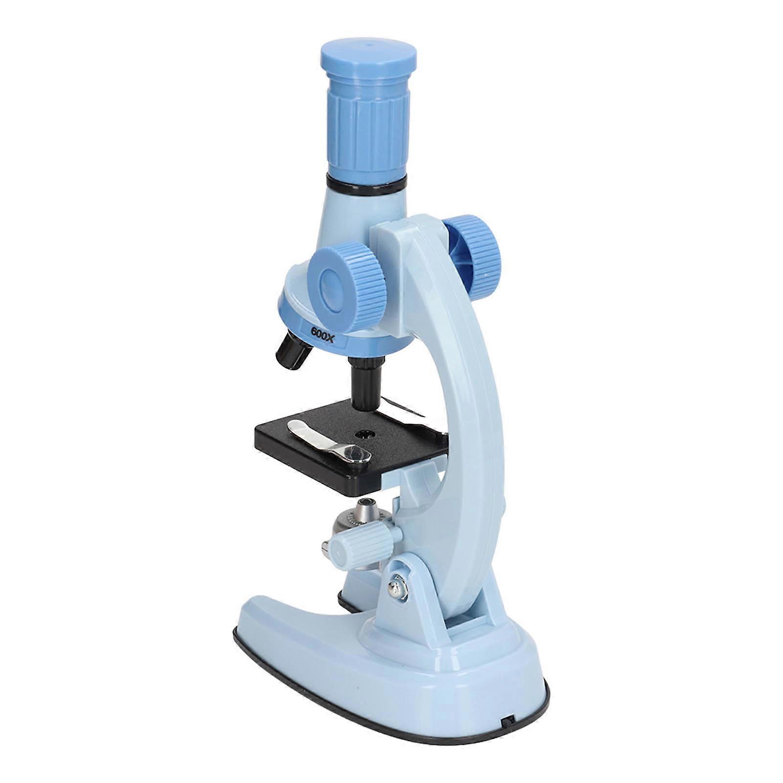 Microscope Toy Educational Biological Laboratory Tool Microscope Toy for Children Kids Blue 