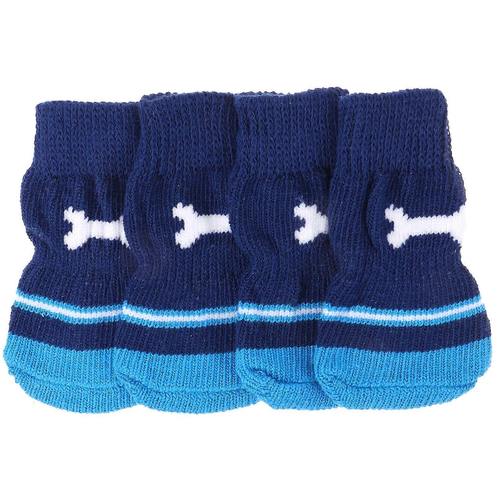 Compact Dog Socks Cotton Socks for Pet Socks Anti Slip Protect from Cold Small Dogs 2Pairs