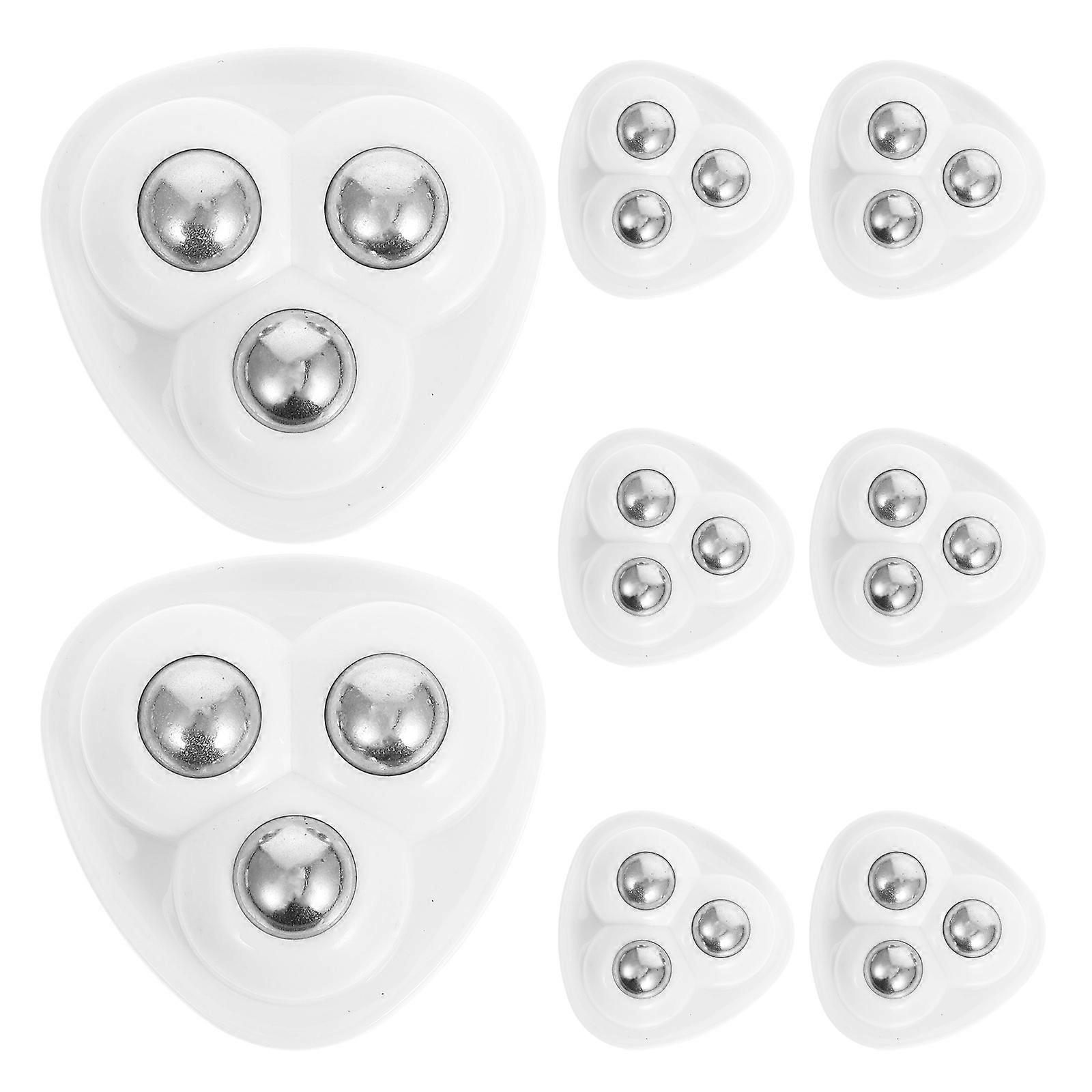 Edelstahlpaste Universalrad Kompaktes Design Verschleißfester Haushalt 8Pcs