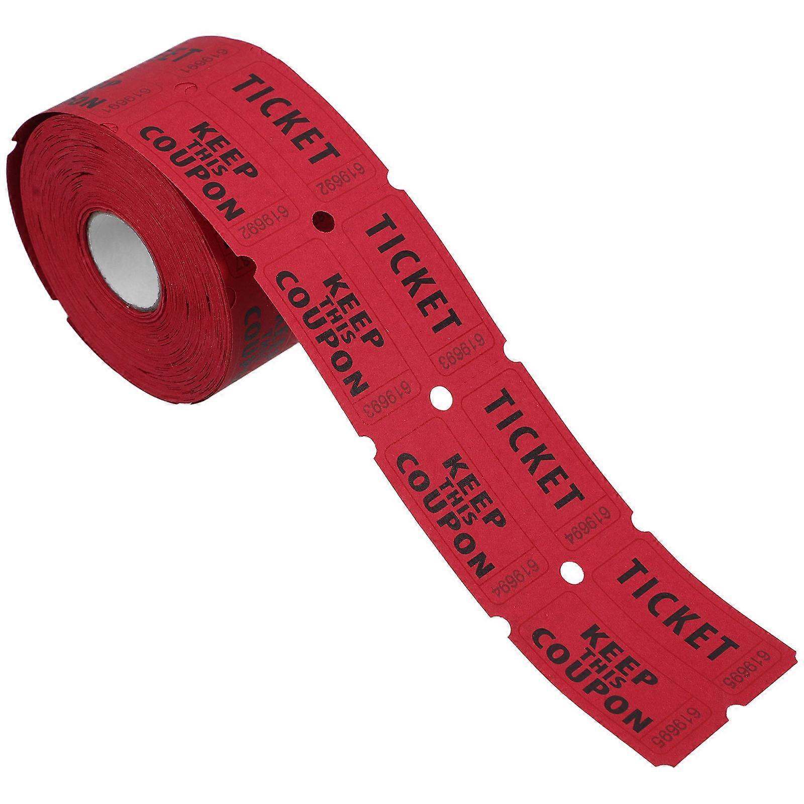 Ticket Roll For Concerts Carnivals Personal Events Double Offset Paper 5 00X2 50X0 05CM 500Pcs