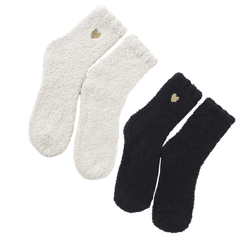 Couple Socks with Creative Design for Winter Wear Acetate Fiber Breathable and Comfortable Middle Tube Socks