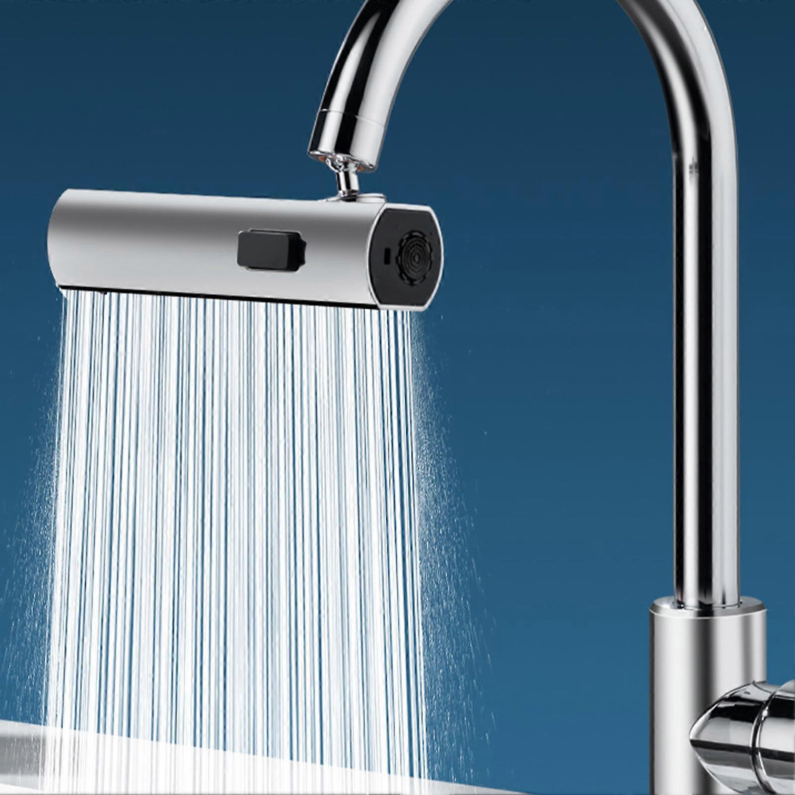 Waterfall Kitchen Tap 360° Rotatable Faucet Extender with Adapter for Universal Connection in Bathroom and Kitchen