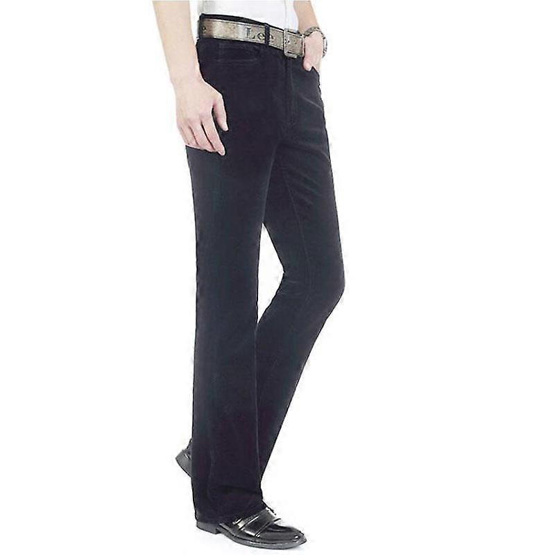 Pants Men Men's Casual Pants Business Casual Pants Corduroy Bell-Bottom Trousers Korean Style Stretch Boot cut Trousers