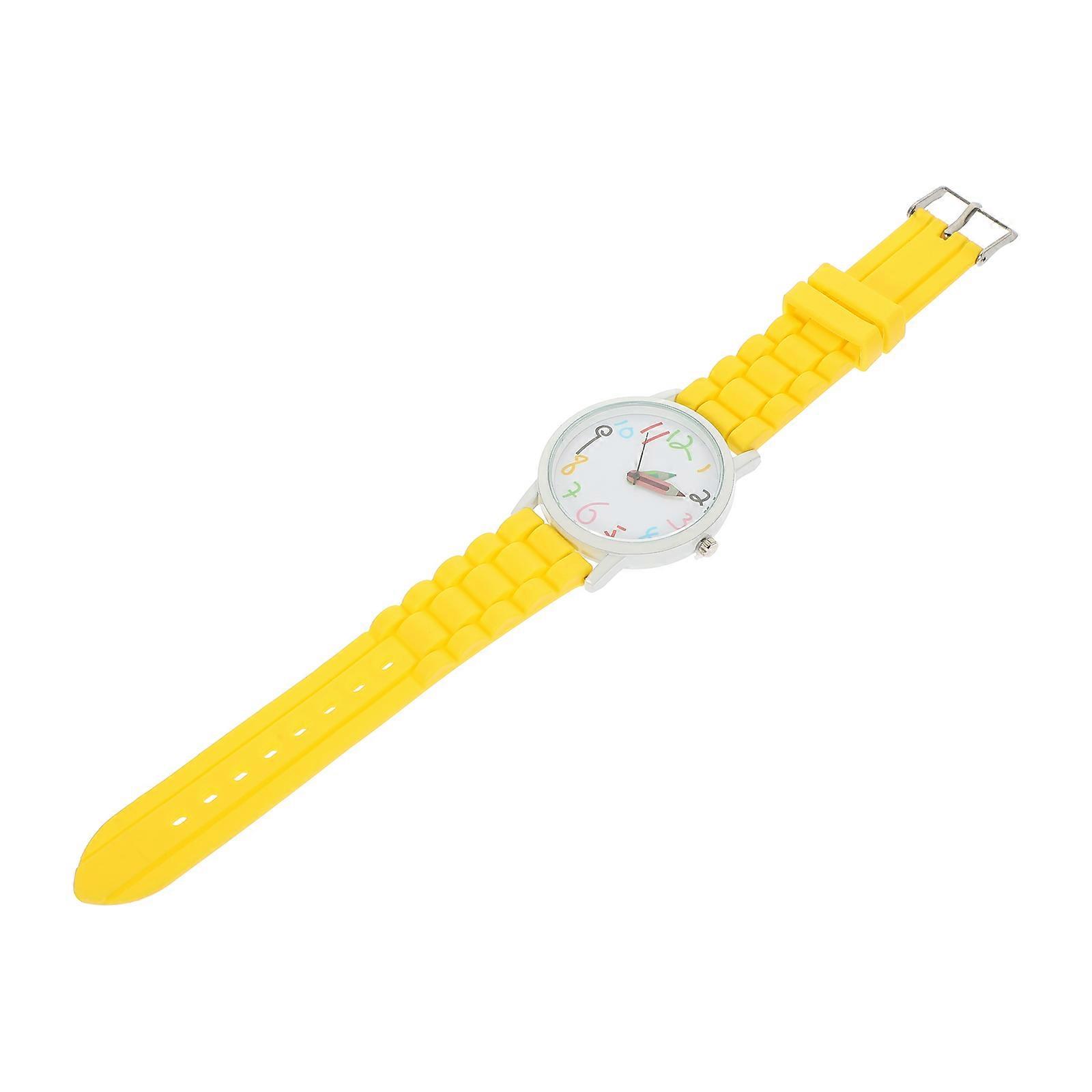 Cute Student Wrist Watch with Numbers and Lightweight Quartz Design for Time Learning and Casual Wear