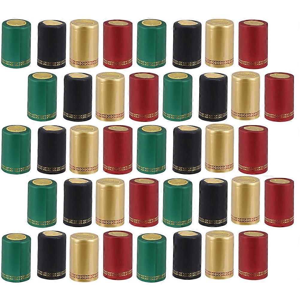 Sealed Cover Bottles 200Pcs Heat Shrink Wrap For Adults Assorted Color Caps Nozzle Size