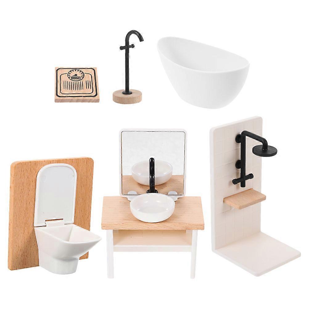 Miniature Dollhouse Furniture Set for Decoration Use with Assorted Color 1Set