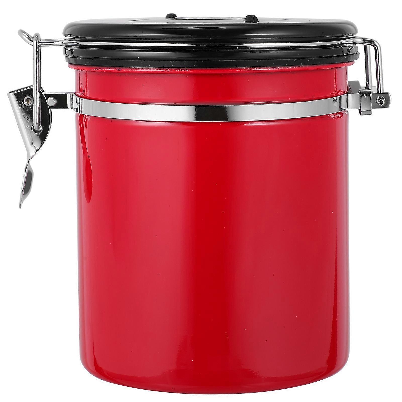 Sealed Storage Jar Metal Canister For Home Decoration And Freshness Preservation 5.9×5.9×5.1in Compact 1Pack