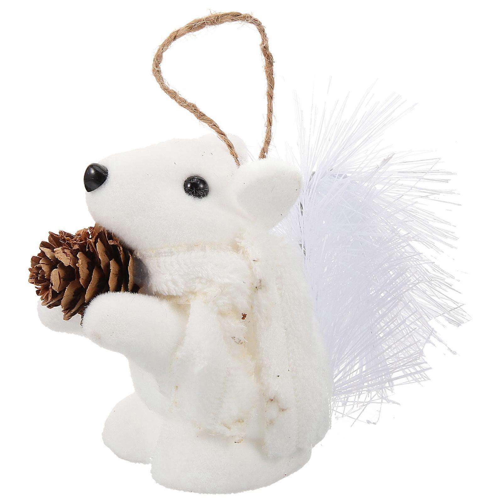 Creative Cute Simulation Squirrel Ornaments General Users Holiday Party Desktop Decoration 5.9×3.9×2in 1Pack