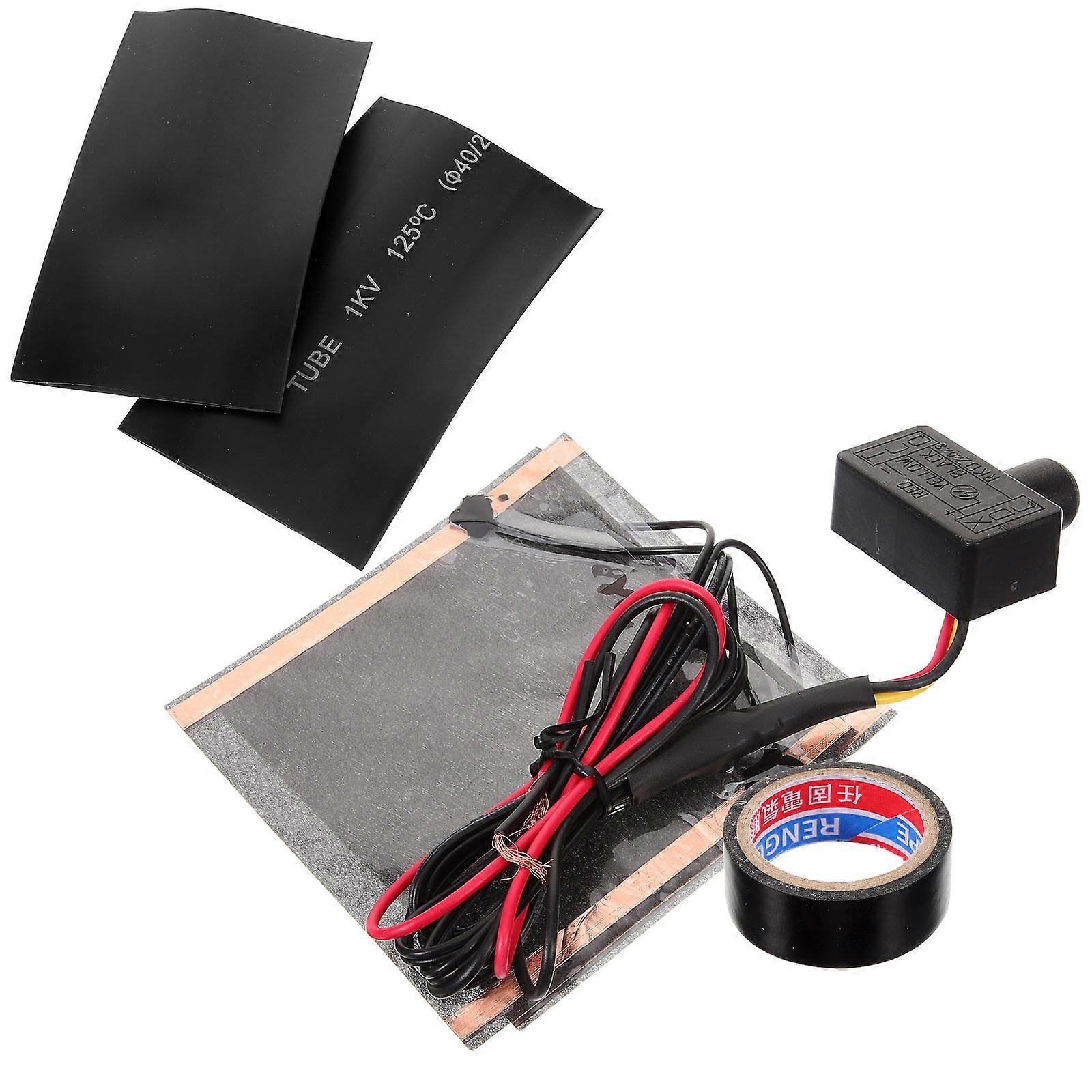 Heated Motorcycle Hand Warmers Black Plastic for Bike Use with Easy Installation and AntiFreezing Design
