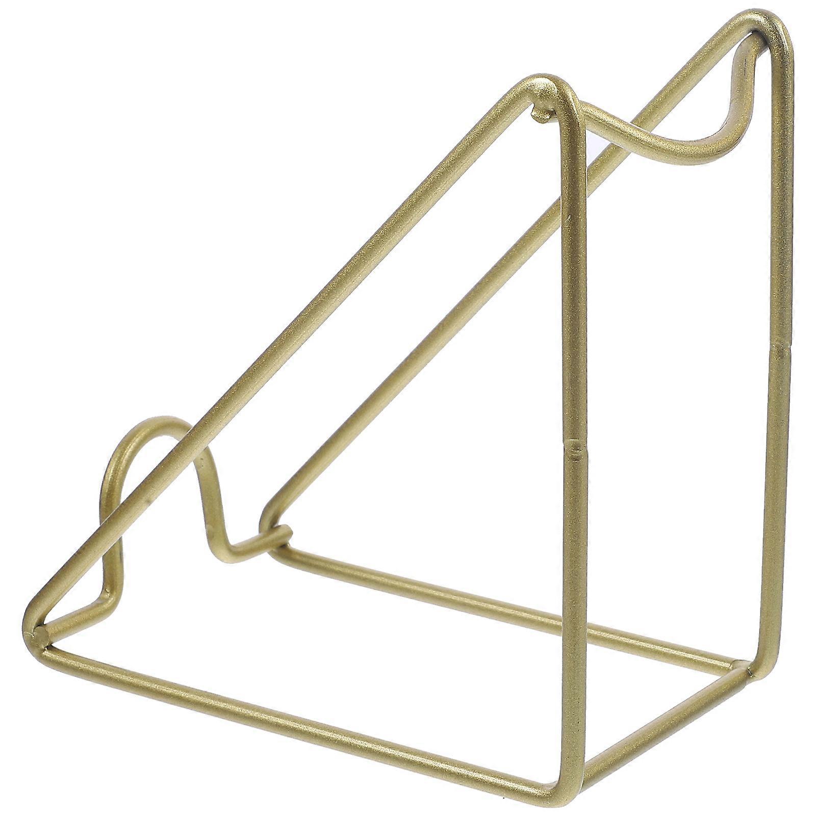 Display Shelf Iron Material Rack Retro Minimalist Design 6.1×6.1×3.5in Interior Decoration 1Pcs