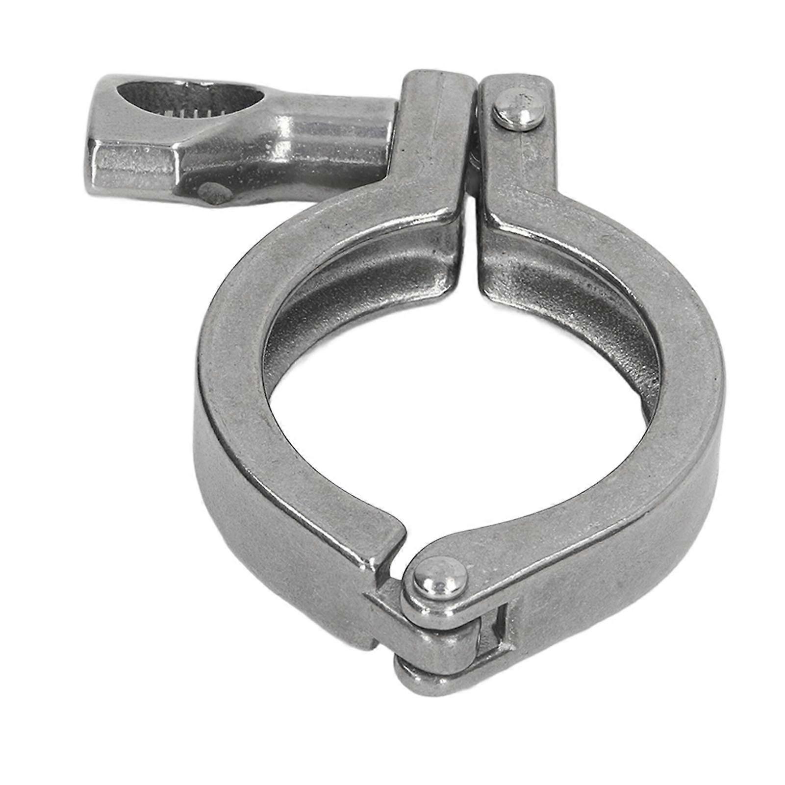 Triple Clamp 304 Stainless Steel 1 Pin Fixture Fitting with Wing Nut for Hose Pipe Pipeline 38 