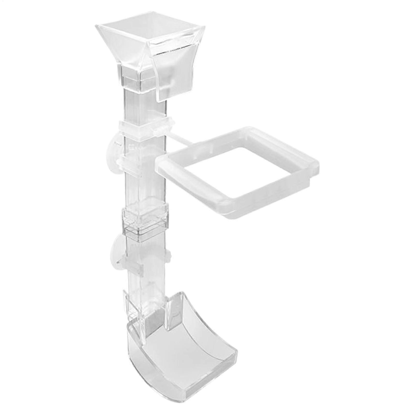 Aquarium Feeder Tube and Bowl | 28 cm Transparent Design with Splash Guard for Ponds and Indoor Use for Men and Women