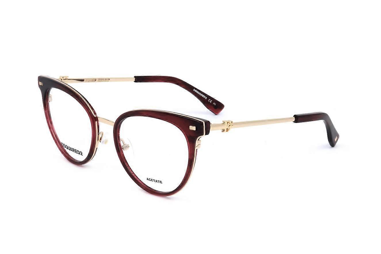 Eyewear Frames Dsquared2 D2 0067 573 RED HORN 52/20/145 WOMAN
