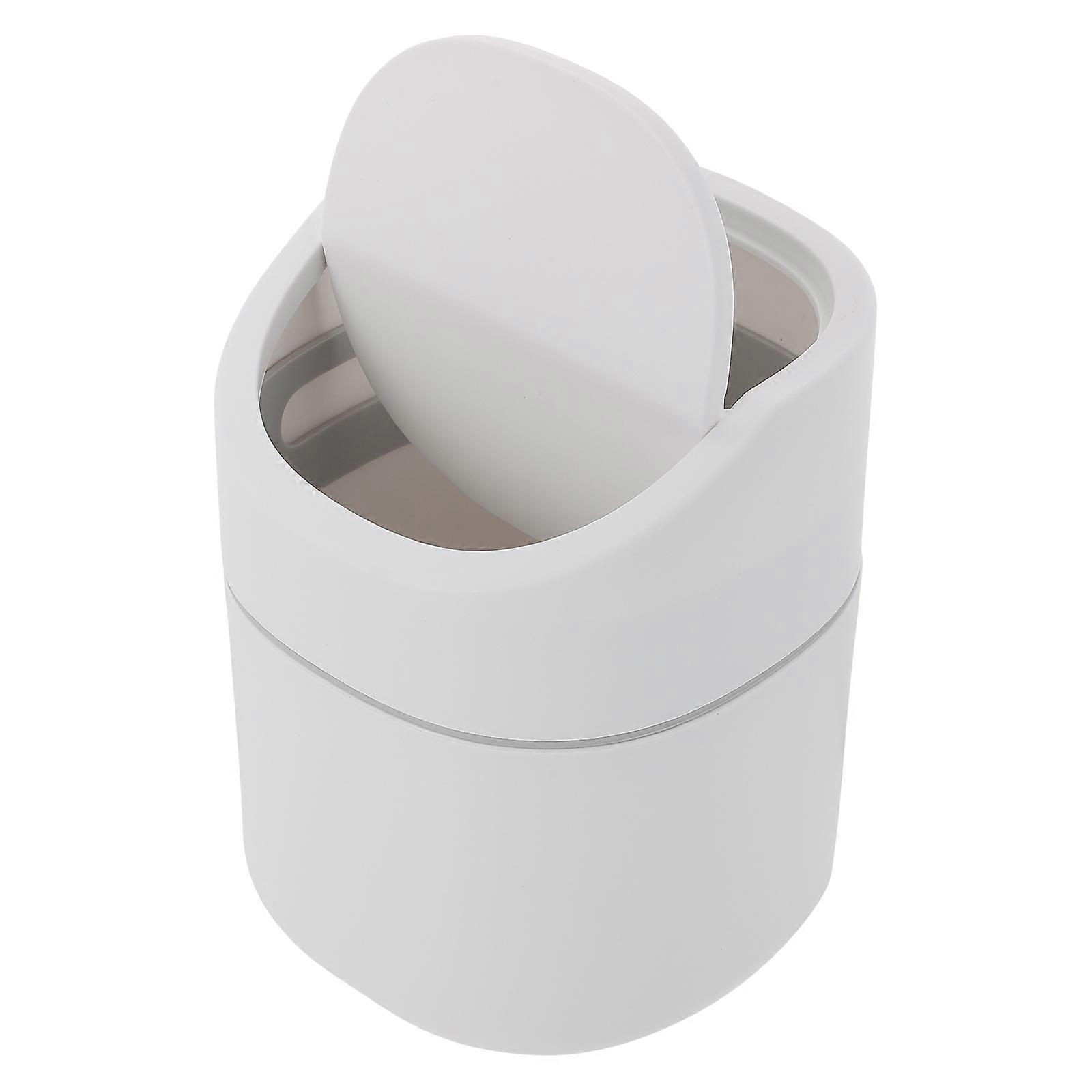 Compact Household Trash Can Clamshell Mini Waste Holder For General Users 1Set