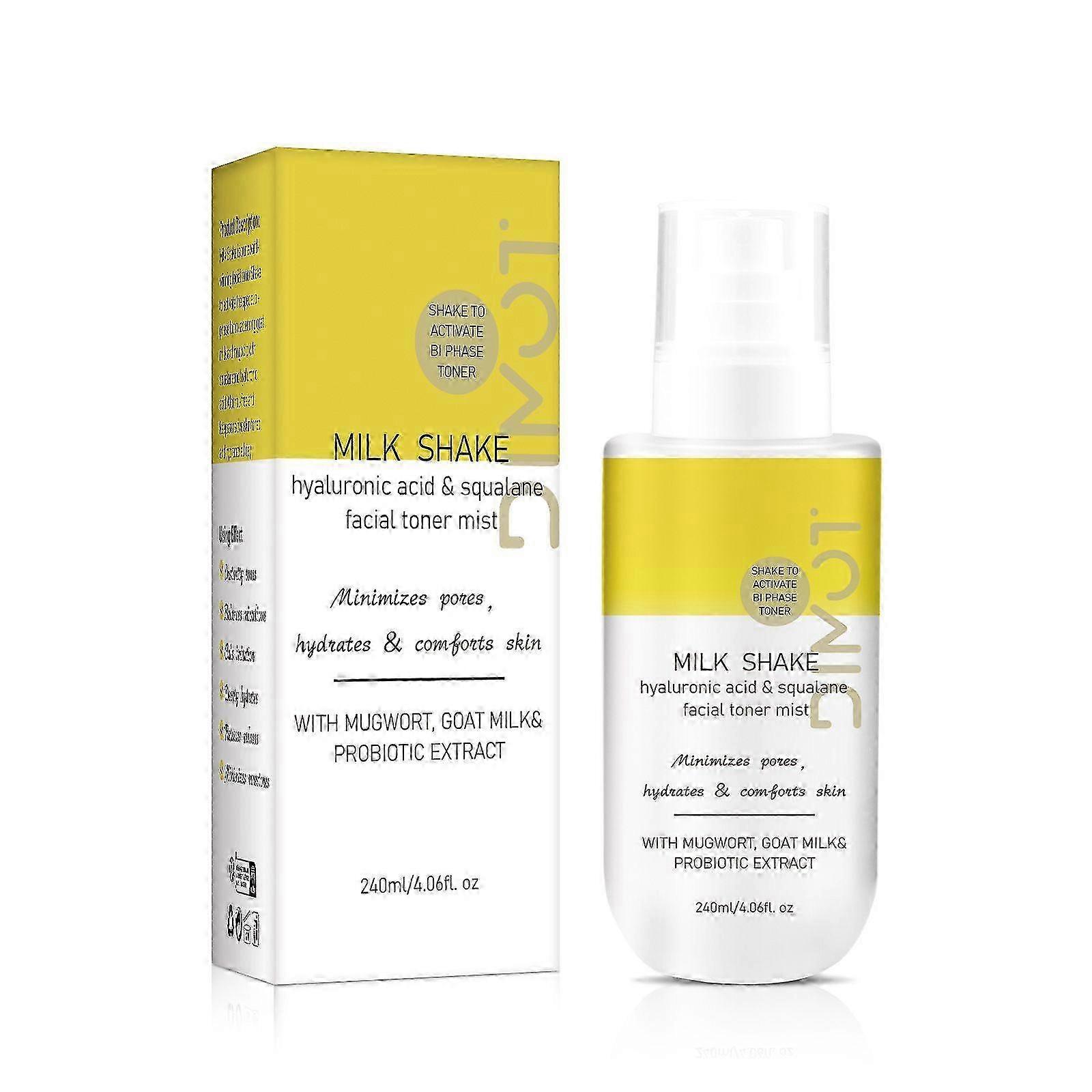 Goat Milk Hydrating Face Mist with Hyaluronic Acid & Squalane - Alcohol-Free Facial Toner Spray for Sensitive Skin - Minimizes Pores & Redness - 100ml