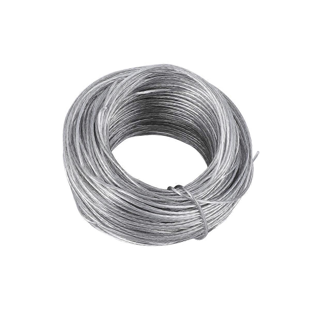 30.5M Wire Rope and 20sets Photo Frame Hanging Hooks Kit Picture Hangers Picture Hanging Wire Set