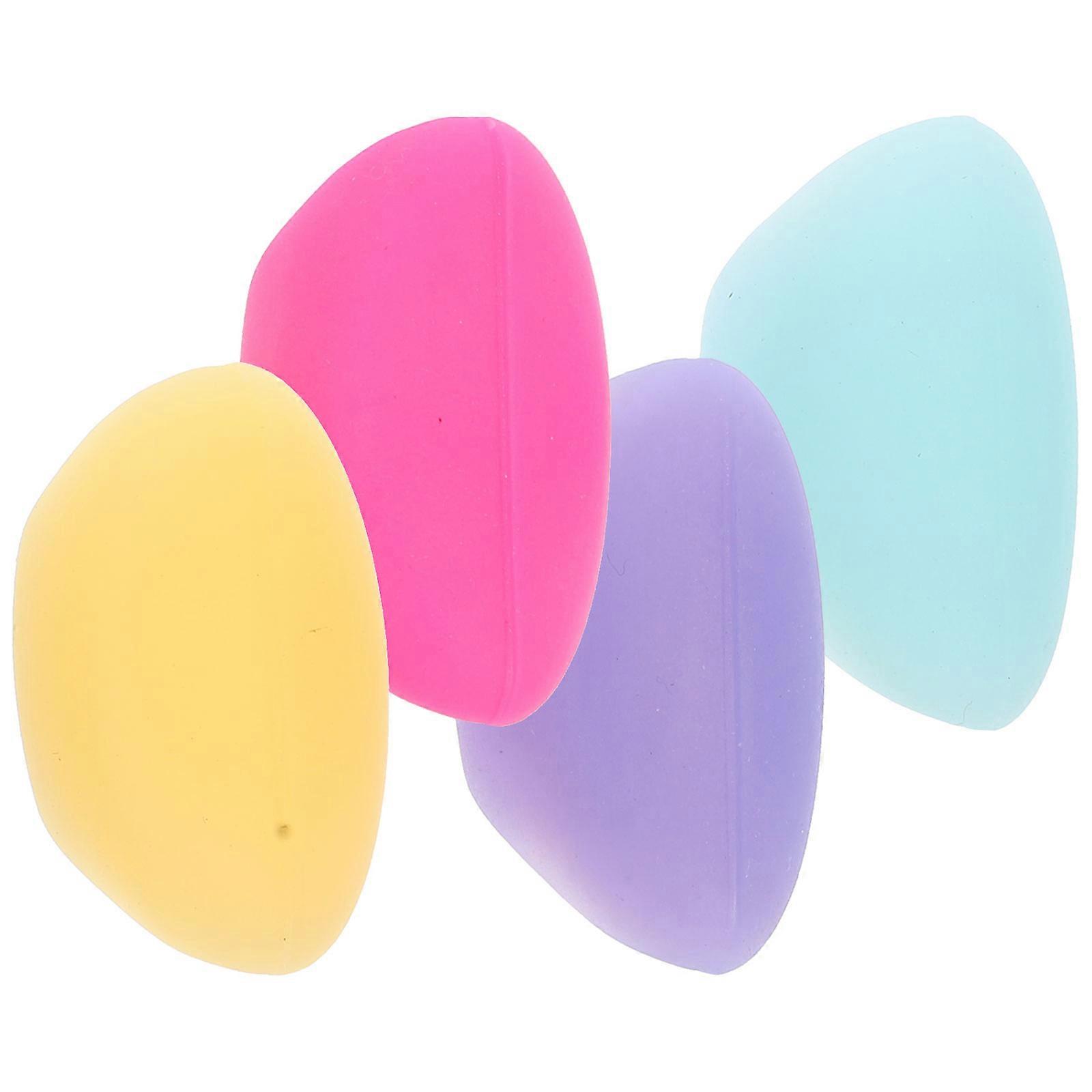 Reusable Finger Sleeve Protectors Flute Thumb Rest For Beginners Performance 4.1X2.4X2.3Cm Assorted Color Fatigue Reduction 4Pcs