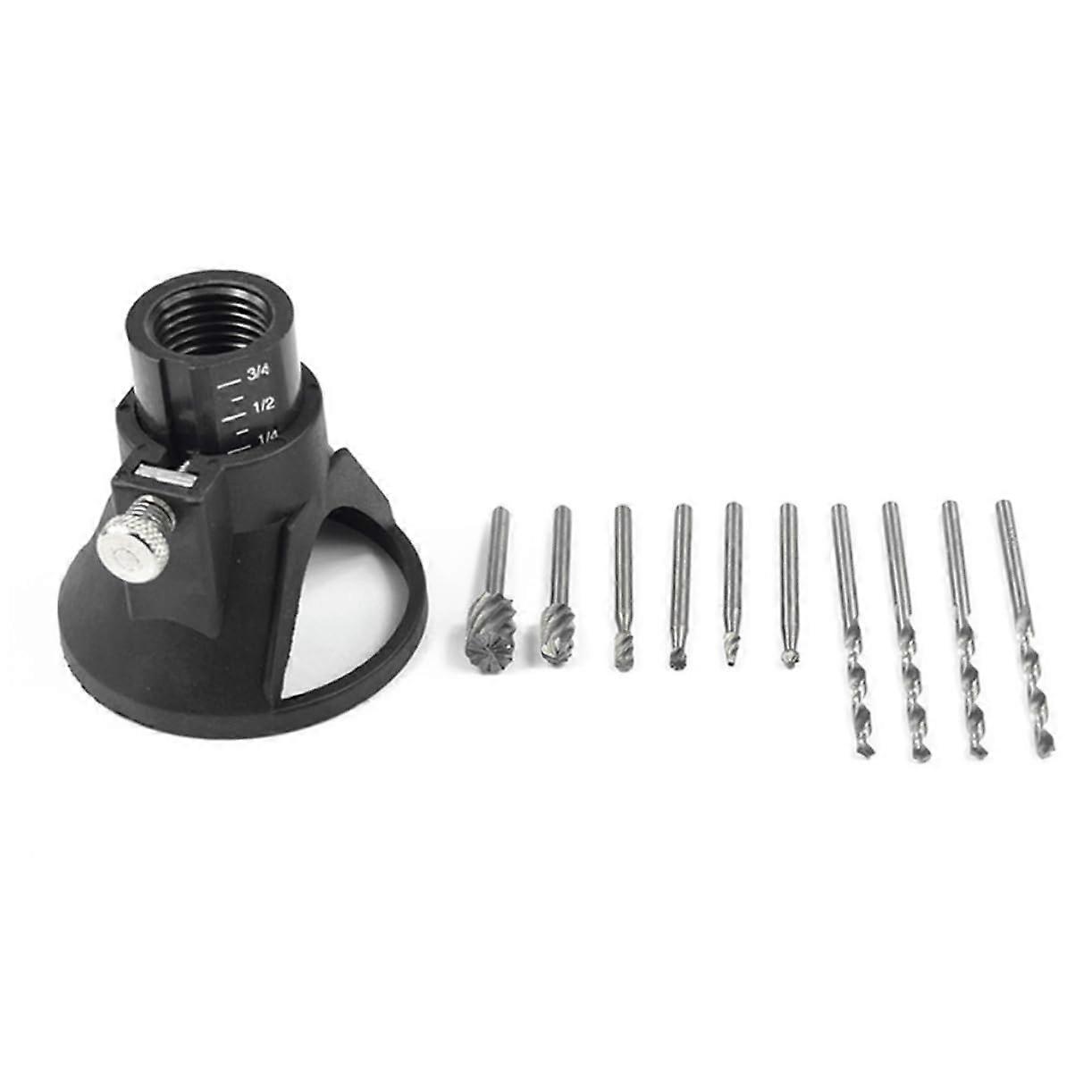 Carbide Burrs Set 11-Piece Rotary Tool Milling Cutters and Grinding Bits for Deburring and Drilling